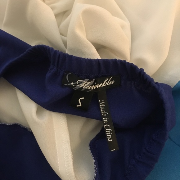 ✨Marine Blu✨ Color Block Open Back Halter Maxi - Picture 5 of 5